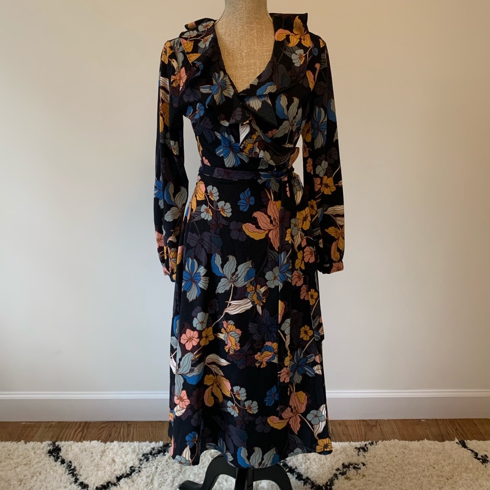 Floral Wrap Dress NWOT